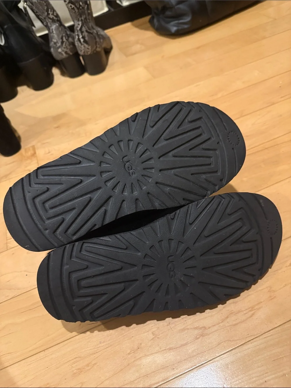 UGG Black Suede Lace-Up Chukka Boots